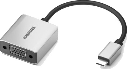 Marmitek USB-C til VGA Adapter 0,15m D-Sub Hann-Hunn Hvit Marmitek USB-C til VGA Adapter 0,15m D-Sub Hann-Hunn Hvit