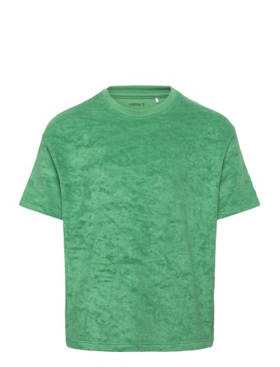 name it Nmmhuwel Ss Rlx Terry Top - Green - 104 name it Nmmhuwel Ss Rlx Terry Top - Green - 104