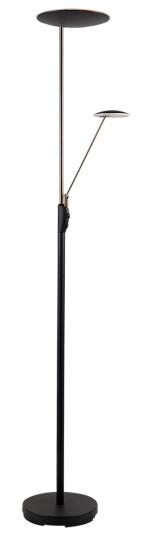 BERGAMO LED Uplight med lesearm – Sort 28W + 5W 183 cm 3000K