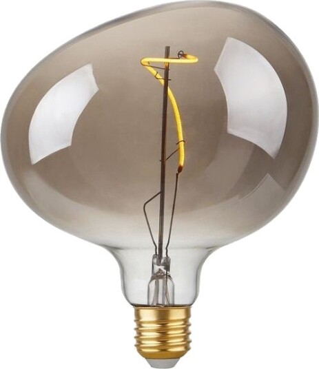 E27 4W LED Filament Flex Snoopy G150 130lm 2200K dimbar røykfarget glass Dimbar : Dimbar Kulør : Ekstra varm
