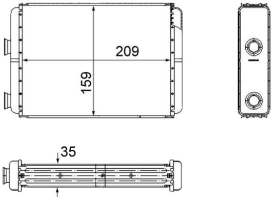 Varmeapparat register MAHLE AH 60 000S