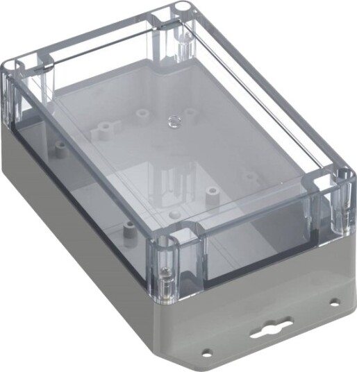 Tru Components Flangekabinett 150 × 100 × 60 mm ABS PC Lys Grå