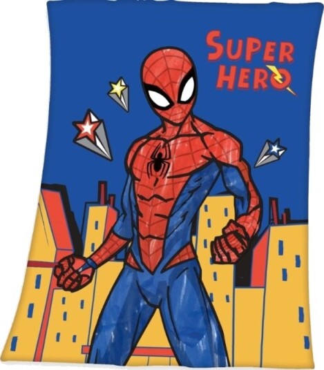 Spiderman Fleece Tæppe   130 X 170 Cm