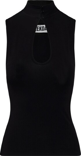 Weekday Kimora Keyhole Top BLACK XS Weekday Kimora Keyhole Top BLACK XS