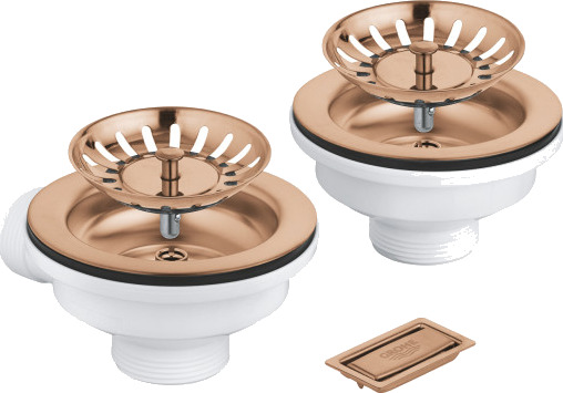 GROHE avløpsventil 1 1/4 t/kv børstet varm solnedgang copper