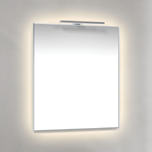 Macro Design Rammespeil T-belysning LED - med Ambilight Krom / 60cm Macro Design Rammespeil T-belysning LED - med Ambilight Krom / 60cm