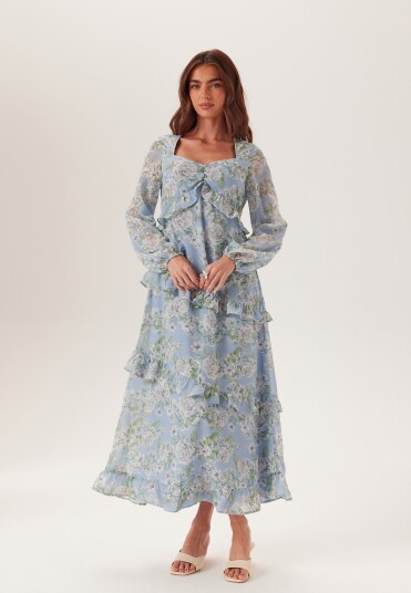 Bubbleroom Georgette Frill Dress
