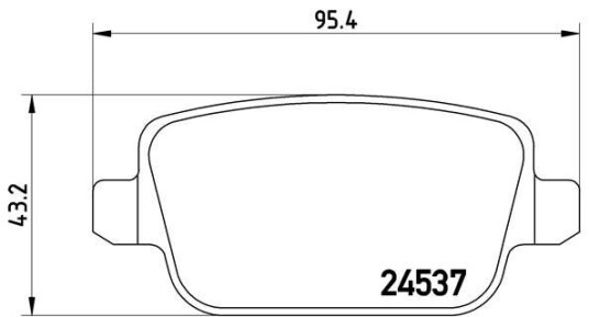 Bremseklosser BREMBO P 44 016