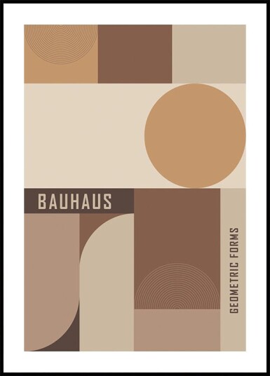 Bauhaus Geometric Forms Plakat Plakat / 21x30cm Bauhaus Geometric Forms Plakat Plakat / 21x30cm