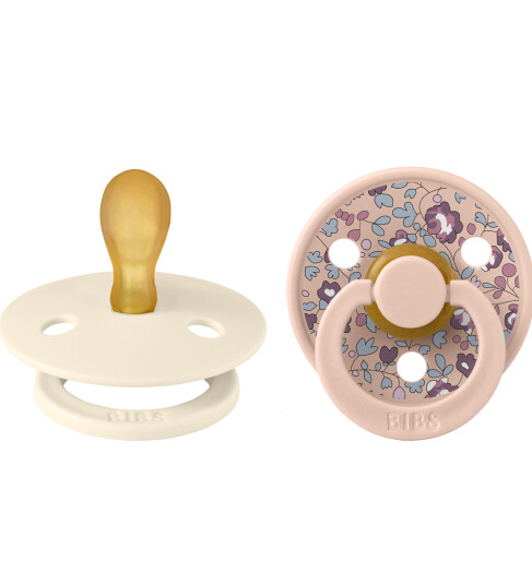 Bibs X Liberty Colour Smokker 2 pack Str. 1 Symmetrisk B OneSize Smokk Hvit Rosa