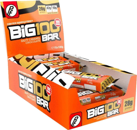 Proteinfabrikken Big 100 Protein Bar 100g x 15 stk, Salt Karamell Sjokolade Salt Karamell Sjokolade Proteinfabrikken Big 100 Protein Bar 100g x 15 stk, Salt Karamell Sjokolade Salt Karamell Sjokolade