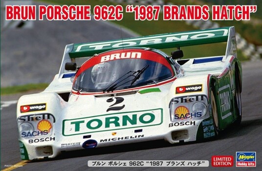 Hasegawa 1/24 Brun Porsche 962C - 1987 Brands Hatch