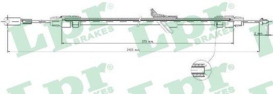Bremsewire LPR C0982B Bremsewire LPR C0982B