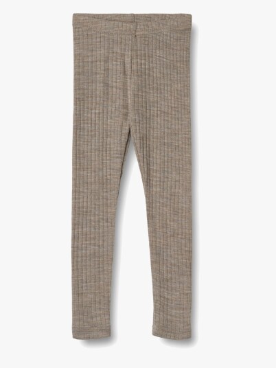 Wheat wool silk leggings Agi – khaki melange 116