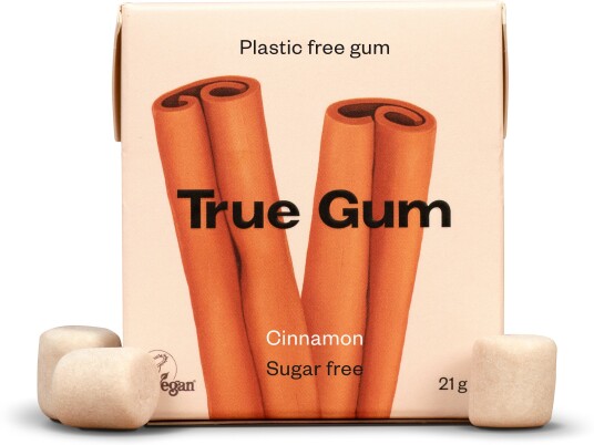 True Gum Tyggegummi Kanel True Gum - 21 g True Gum Tyggegummi Kanel True Gum - 21 g