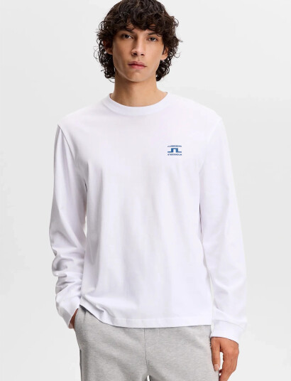 J. Lindeberg Parcie Longsleeve Tee White XXL J. Lindeberg Parcie Longsleeve Tee White XXL