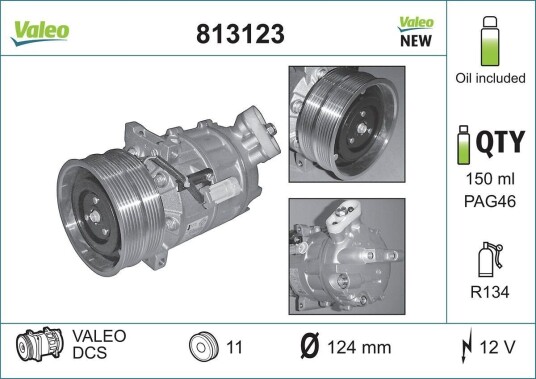 AC kompressor VALEO 813123 AC kompressor VALEO 813123