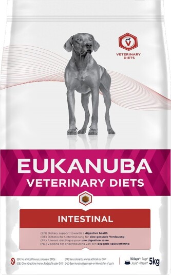 Eukanuba Veterinary Diets Adult Intestinal Økomonipakke 2 X 5 kg