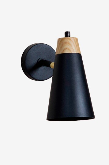 PR Home Vegglampe Wien Svart PR Home Vegglampe Wien Svart