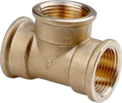 Ferro Messing T-Stykke 1" T04z Ferro Messing T-Stykke 1" T04z