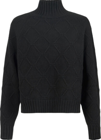 Elisabetta Franchi Dame Strikkevarer Svart L, Elisabetta Franchi Dame Strikkevarer Svart L,