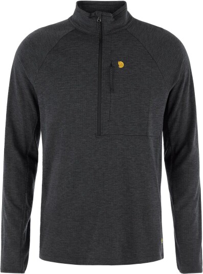 Fjellreven Men"s Bergtagen Midlayer Half Zip Black M