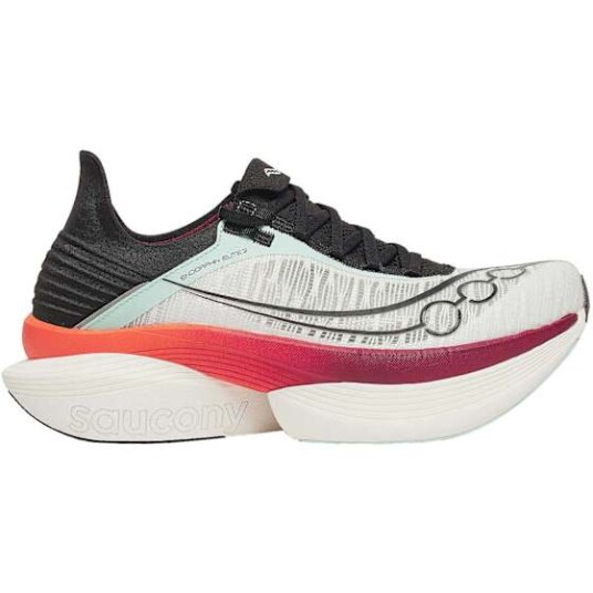 Saucony Unisex Endorphin Elite 2 White/crimson 38.5
