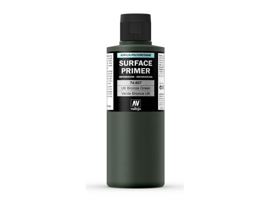 Vallejo 74.607, Grunning, Metall, Plastikk, Polyvinylklorid (Pvc), Ferdigmikset, Messing, Metall, Plastikk, Tre, Grønn, Matt