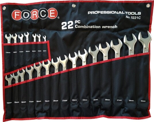 FORCE 5221C Kombinasjonsnøkkelsett