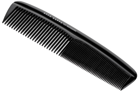 Acca Kappa Professional Fine Coarse Trimming Comb – 7215 Black