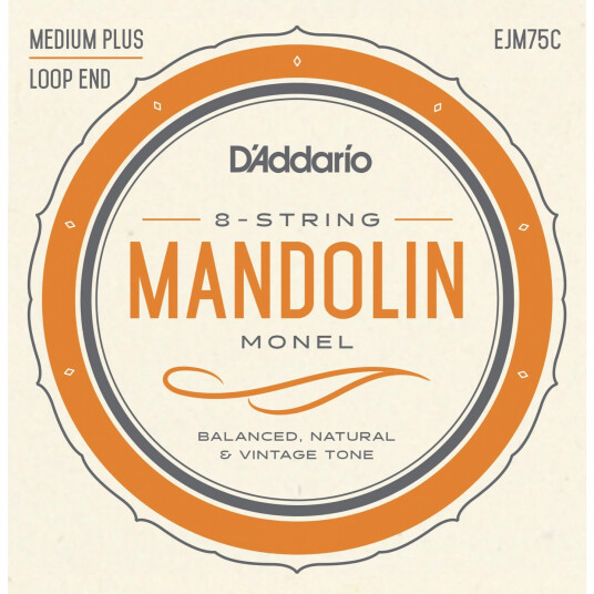 D'Addario Ejm75c Mandolin Monel Sett 011-041 Med.Plus