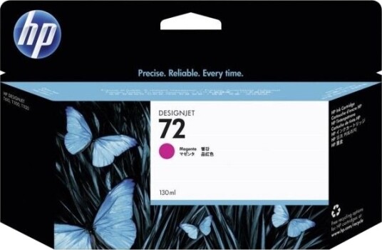 Hp 72 - 130 Ml - Magenta - Original - Designjet - Blekkpatron - For Designjet T1100, T1100ps, T1200, T1200ps, T1300, T610, T620, T770, T790