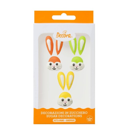 Decora Spiselig Kakepynt Påskehare Pk/3 