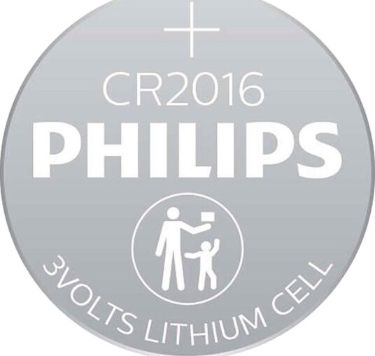Philips CR2016 Lithium Knappecellebatteri, 2-pk