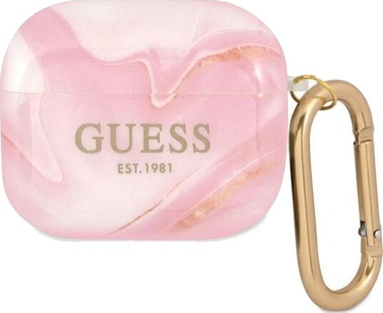 Guess Beskyttelsesdeksel Gua3unmp Marble Collection Til Airpods 3 Rosa