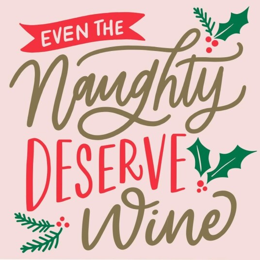 Servietter: Naughty Deserve Wine