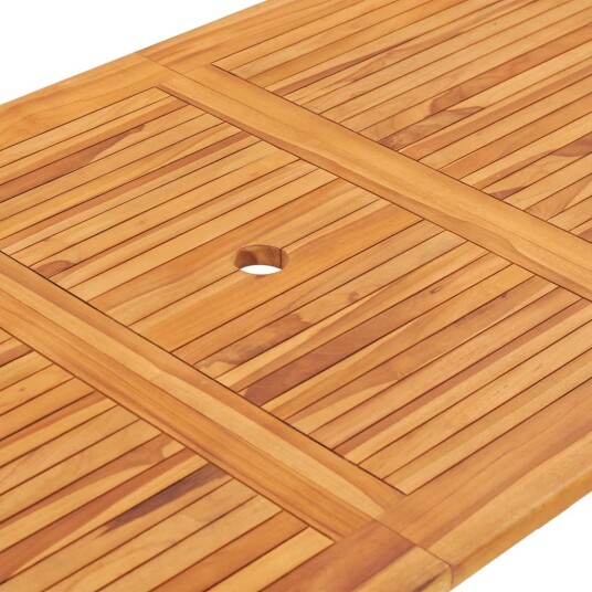 vidaXL Sammenleggbart hagebord 160x80x75 cm heltre teak