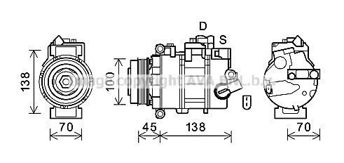 AC kompressor AVA Clever Choice VNAK384 AC kompressor AVA Clever Choice VNAK384