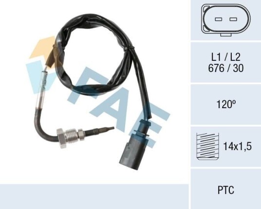 FAE 68019 Sensor, eksostemperatur