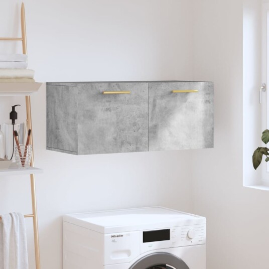  Veggskap betonggrå 80x36,5x35 cm konstruert tre 8720845949051
