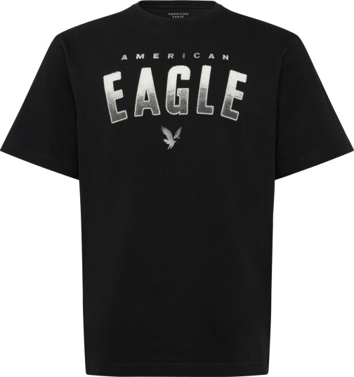 American Eagle G Ss Intl Elevated Set In Tee Pc Dye + Seriously Soft Wash Black S
