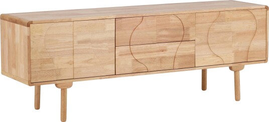 VIND Skärhamn mediabänk Natur 180 x 45 x 65 cm Natur VIND Skärhamn mediabänk Natur 180 x 45 x 65 cm Natur