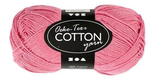 Creativ Company Cotton yarn Dark pink 50gr 170m
