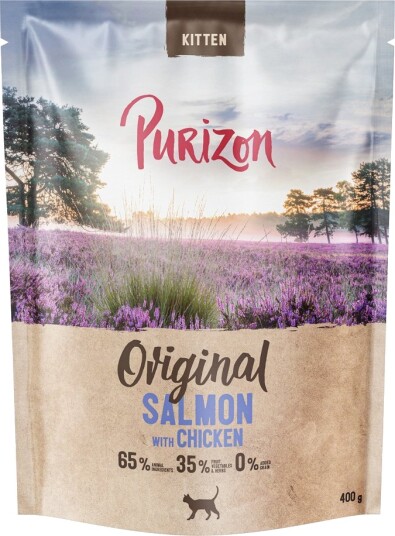Purizon Tørrfôr Kitten Laks Med Kornfri Ny Kylling 400 G