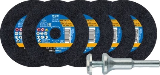 Pferd 69198288, Disc Set, Aluminiumoksid, 7,6 Cm, 1 Cm, 5 Stykker Pferd 69198288, Disc Set, Aluminiumoksid, 7,6 Cm, 1 Cm, 5 Stykker