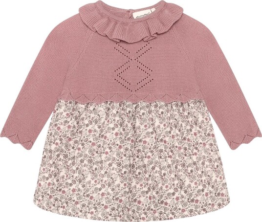 Minymo Dress Ls Aop NOSTALGIA ROSE 80