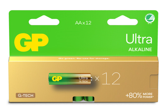 GP Ultra Alkaline AA-batteri 1.5V 12-pakk - Engangsbatteri LR6