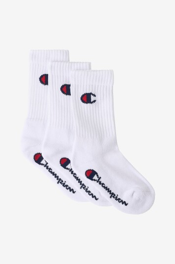 Champion Sokker Crew Socks 3 pakning Hvit Champion Sokker Crew Socks 3 pakning Hvit