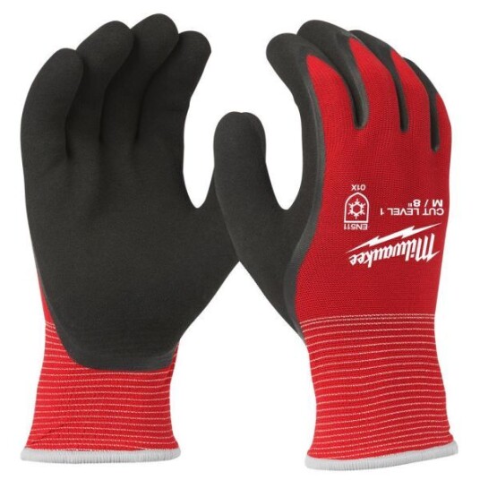 Milwaukee 1/A Vinterhanske varmforet, latexhanske, CL1/A XXL/11 Milwaukee 1/A Vinterhanske varmforet, latexhanske, CL1/A XXL/11