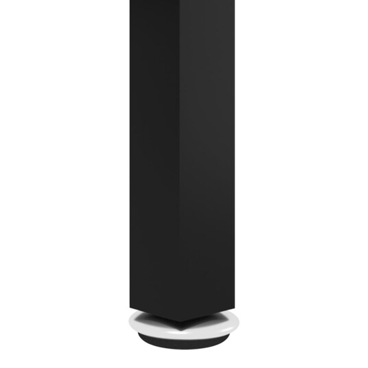 vidaXL Tebord svart og gjennomsiktig 70 cm herdet glass